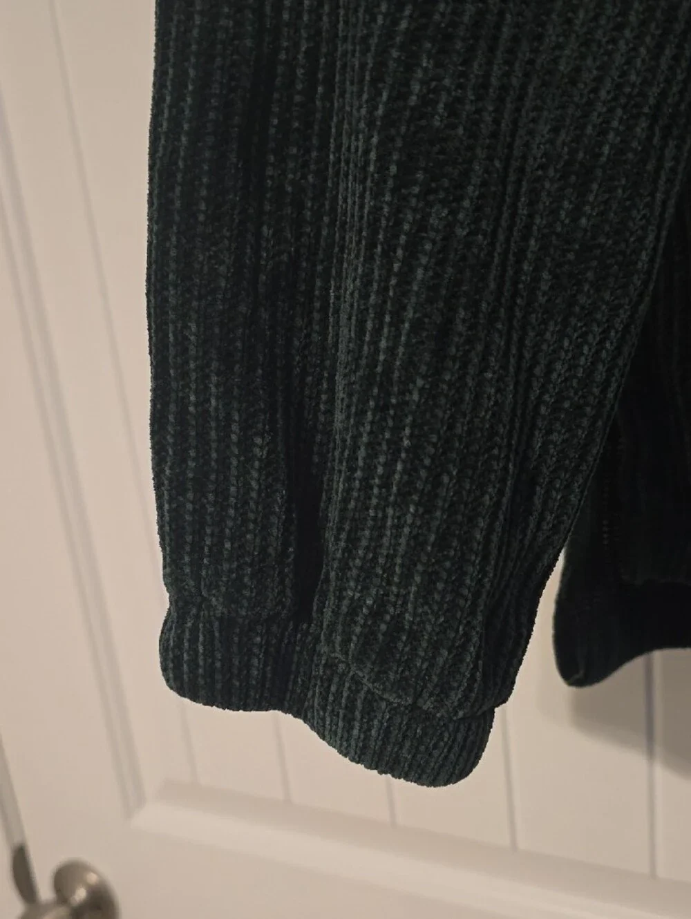 Girls Dark Green Crewneck Sweater